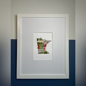 Minnesota “home” Postage Stamp Art